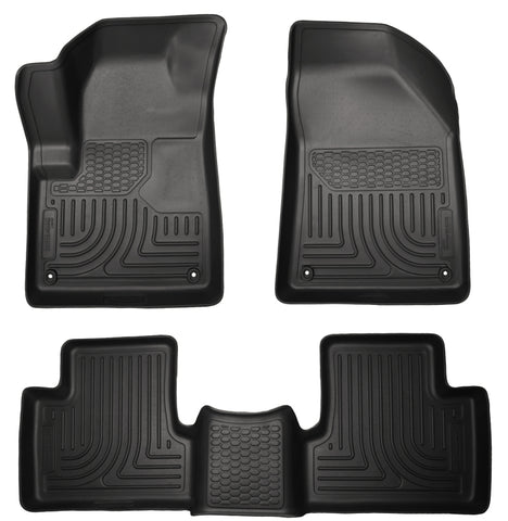 Husky Liners 14 Jeep Cherokee WeatherBeater Black Front and Second Seat Floor Liners - 99031