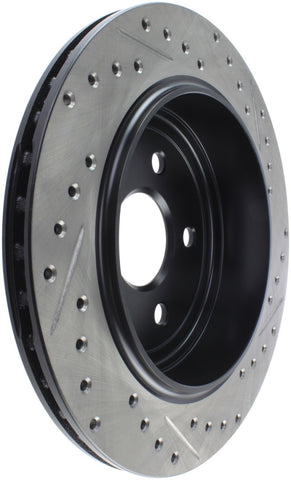 StopTech Slotted & Drilled Sport Brake Rotor 11-17 Jeep Grand Cherokee (Excludes SRT8) - 127.58007R