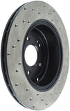 StopTech Power Slot 10-13 Hyundai Genesis Coupe Track & R-Spec Rear Right Drilled Rotor - 128.51035R