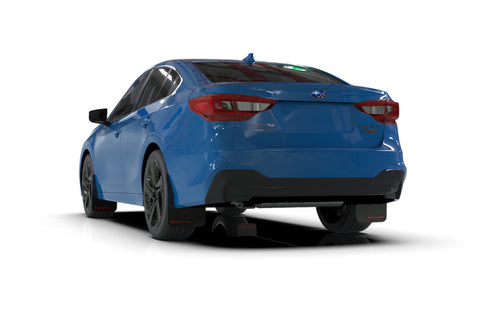 Rally Armor 20-22 Subaru Legacy Black UR Mud Flap w/ Blue Logo - MF64-UR-BLK/BL