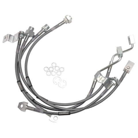 Russell Performance 99-06 Ford Excursion 4WD with 4in-5.5in lift Brake Line Kit - 696490