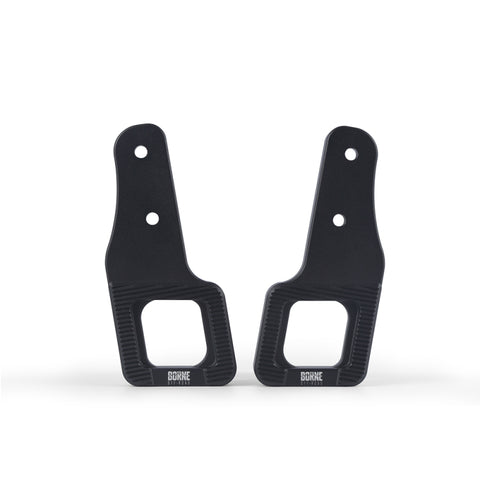 Mishimoto 2017+ Ford Raptor / 2009+ Ford F150 Borne Off-Road Billet Tow Hooks - Black - BNTH-F150-17BK