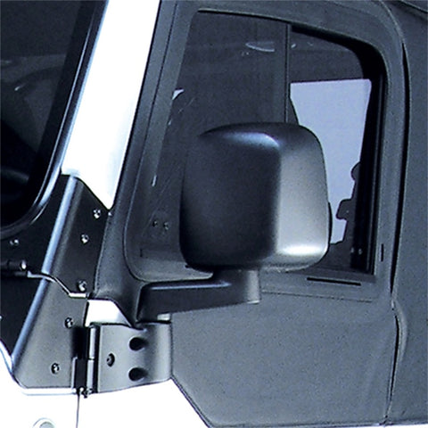 Omix Door Mirror Black Left- 87-06 Jeep Wrangler - 11002.11