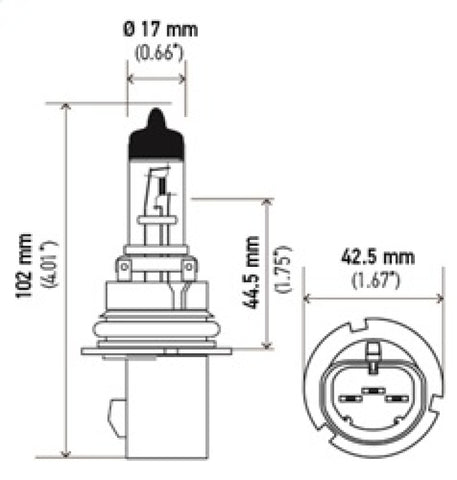 Hella Optilux XB White Halogen Bulbs HB5 9007 12V 100/80W (2 pack) - H71070387