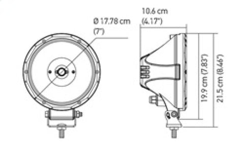 Hella Value Fit 7in Light - Driving Beam - 357200001