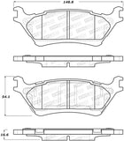 StopTech Street Brake Pads - Rear - 308.16020