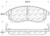 StopTech Performance 02-04 Infiniti I30/I35 / 02-06 Nissan Altima Front Brake Pads - 309.08151