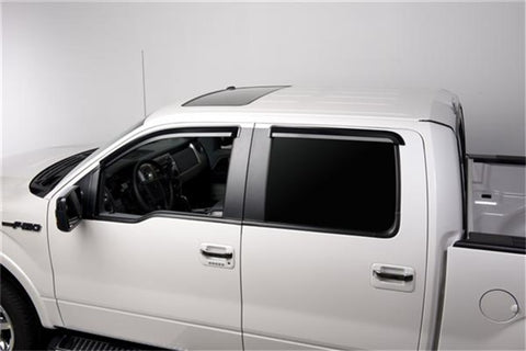 Putco 09-14 Ford F-150 Crew Cab - Tape on Application Element Tinted Window Visors - 580153