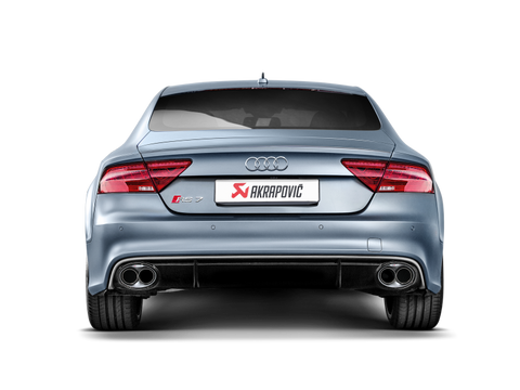 Akrapovic 14-17 Audi RS7 Sportback (C7) Evolution Line Cat Back (Titanium) w/ Carbon Tips - S-AU/TI/4H