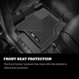 Husky Liners 15-23 Ford F-150 Super Cab X-Act Contour Black 2nd Seat Floor Liners - 53451