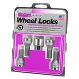 McGard Wheel Lock Bolt Set - 4pk. (Cone Seat) M12X1.5 / 21mm Hex / 18.2mm Shank Length - Chrome - 27100