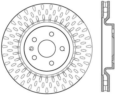 StopTech Drilled Sport Brake Rotor - 128.62124R