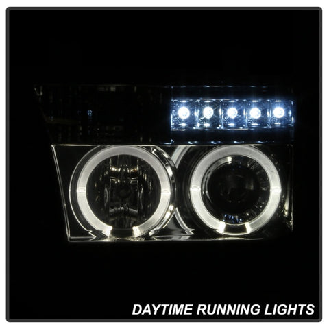 Spyder Toyota Tundra 07-13 Projector Headlights LED Halo LED Smke PRO-YD-TTU07-HL-SM - 5012043