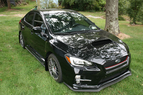 Rally Armor 15-21 Subaru WRX/STI (Sedan ONLY) Black UR Mud Flap w/ Grey Logo - MF32-UR-BLK/GRY