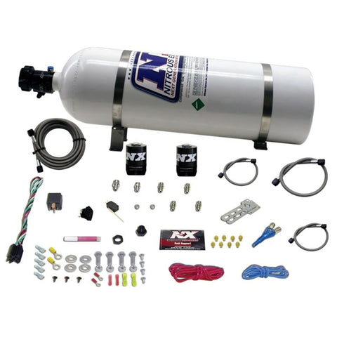 Nitrous Express Shark SHO 400 HP Single Nozzle Nitrous Kit w/15lb Bottle - 20112-15