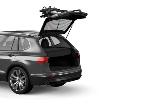 Thule OutWay Platform-Style Trunk Mount Bike Rack w/Raised Platform (Up to 2 Bikes) - Silver/Black - 993005