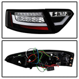 Spyder Audi A5 08-12 LED Tail Lights Black ALT-YD-AA508-LED-BK - 5082275