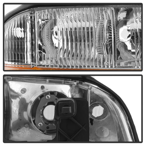 xTune 98-01 GMC Jimmy S15 (w/Fog Lights) OEM Headlights w/Amber Bumper - Chrm (HD-JH-GS1598-OE-C) - 9042690