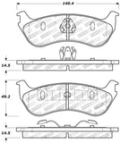 StopTech Sport Brake Pads w/Shims and Hardware - Front - 309.08810