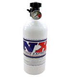 Nitrous Express 10lb Bottle w/Lightning 500 Valve (6.89 Dia x 20.19 Tall) w/Gauge - 11101