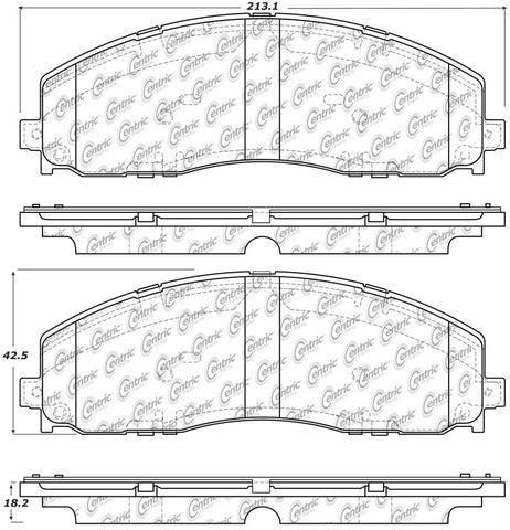 StopTech Ford 12-20 F-250/350 / 13-16 F-450 Front Truck & SUV Brake Pad - 319.16800