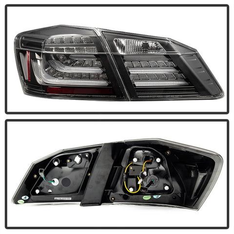 Spyder Honda Accord 2013-2015 4DR LED Tail Lights - Black ALT-YD-HA13LED-LED-BK - 5082053