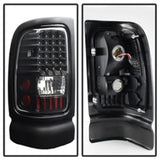 Xtune Dodge Ram 1500 94-01 / Ram 2500/3500 94-02 LED Tail Lights Black ALT-ON-DRAM94-LED-BK - 5012777