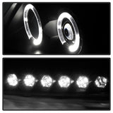 Spyder Ford F150 97-03 Projector - LED Halo Amber Reflctr LED Blk Smke PRO-YD-FF15097-1P-AM-BSM - 5078445