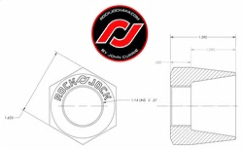 RockJock RockNut Kit Nut and Bung 1in LH Thread - RJ-576201-102