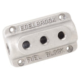 Edelbrock Fuel Block Triple As Cast - 1285