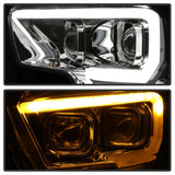 xTune Toyota Tacoma 16-18 DRL Light Bar Projector Headlights - Chrome PRO-JH-TTA16-LBDRL-C - 9039263