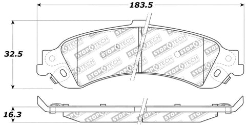 StopTech Performance Brake Pads - 309.08340