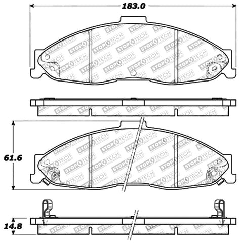 StopTech Performance Brake Pads - 309.07490