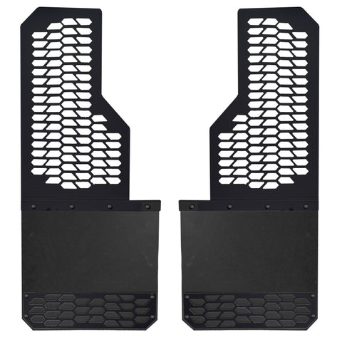 Putco 11-16 Ford SuperDuty - Set of 2 (Excl Dually Rear) Mud Skins - HDPE w/ Hex Shield - 78250