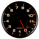 Autometer Spek-Pro Gauge Tachometer 5in 11K Rpm W/Shift Light & Peak Mem Black/Smoke/Black - P23952