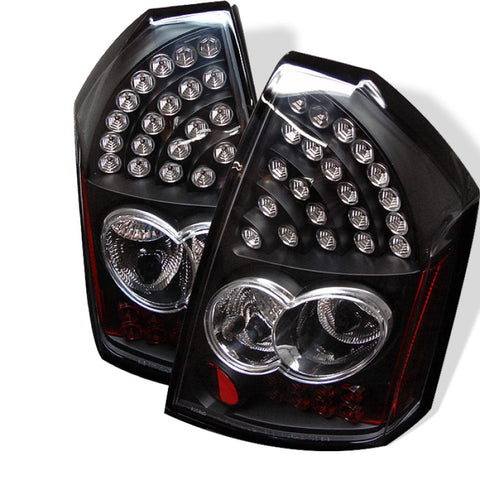 Spyder Chrysler 300 05-07 LED Tail Lights Black ALT-YD-CHR305-LED-BK - 5001627