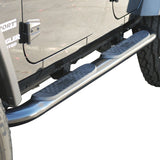 Westin 2007-2017 Jeep Wrangler Unlimited 4dr Platinum 4 Oval Nerf Step Bars - Black - 21-3295