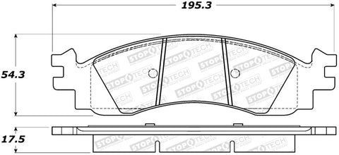 StopTech Street Brake Pads - 308.11580