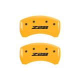 MGP 4 Caliper Covers Engraved Front Camaro Rear Z28 Yellow Finish Black Char 2000 Chevy Camaro - 14027SZ84YL