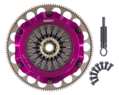 Exedy 2004-2014 Subaru Impreza WRX STI H4 Hyper Compe-R Twin Cerametallic Clutch Rigid Pull Type - FM022SBL