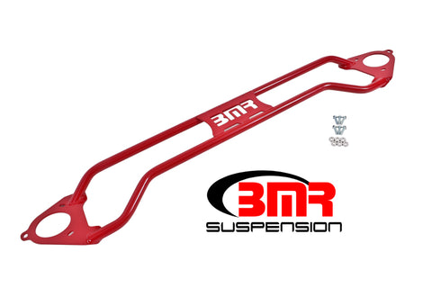 BMR 16-17 6th Gen Camaro Front Twin Tube Design Strut Tower Brace - Red - STB019R