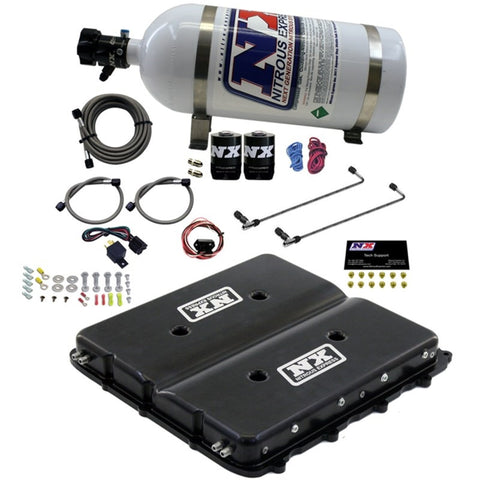 Nitrous Express Nitrous Kit w/Billet LT4 Supercharger Lid w/10lb Bottle - 20939-10