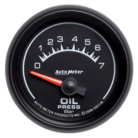 Autometer ES 52.4mm 0-7 Bar Oil Pressure SSE Gauge - 5927-M