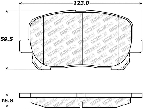 StopTech Street Select Brake Pads - Front - 305.09230