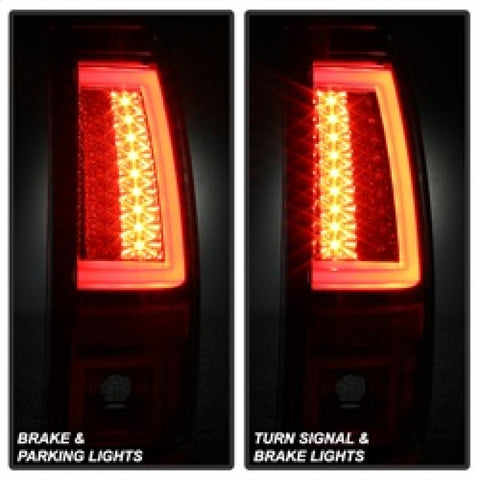 Spyder Chevy Silverado 1500/2500 03-06 Version 2 LED Tail Lights - Red Clear ALT-YD-CS03V2-LED-RC - 5081926