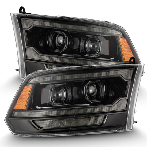 AlphaRex 09-18 RAM 1500 PRO-Series Proj Headlights Alpha-Black w/Sequential Signal & Top/Middle DRL - 880563