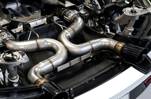 AWE Tuning McLaren 720S Performance Exhaust - Diamond Black Tips - 3010-33050