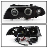 Spyder 99-01 BMW E46 3 Series 4DR Projector Headlights 1PC LED Halo (PRO-YD-BMWE46-4D-HL-AM-BSM) - 5084804