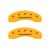 MGP 4 Caliper Covers Engraved Front & Rear With out stripes/Journey Yellow finish black ch - 12200SJN1YL