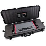 Mishimoto Universal Carbon Fiber Intercooler - Gloss Tanks - 600mm Silver Core - S-Flow - BL V-Band - MMINT-UCF-G6S-S-BL